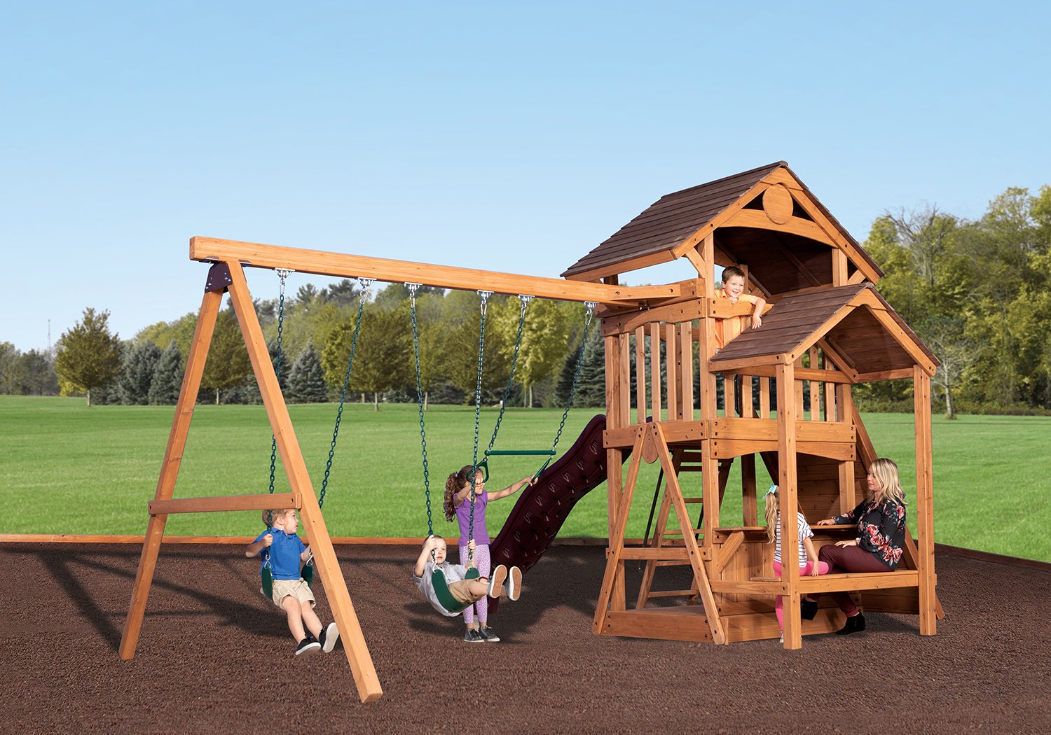 Adventure Outlook 2 Swing Set — product photo 3