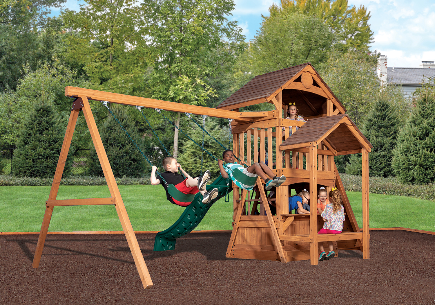 Adventure Outlook 3 Swing Set — product photo 3