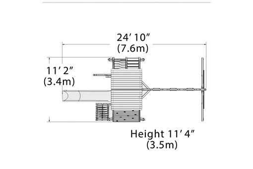 Adventure Summit XL 1 Playset — dimensions and layout