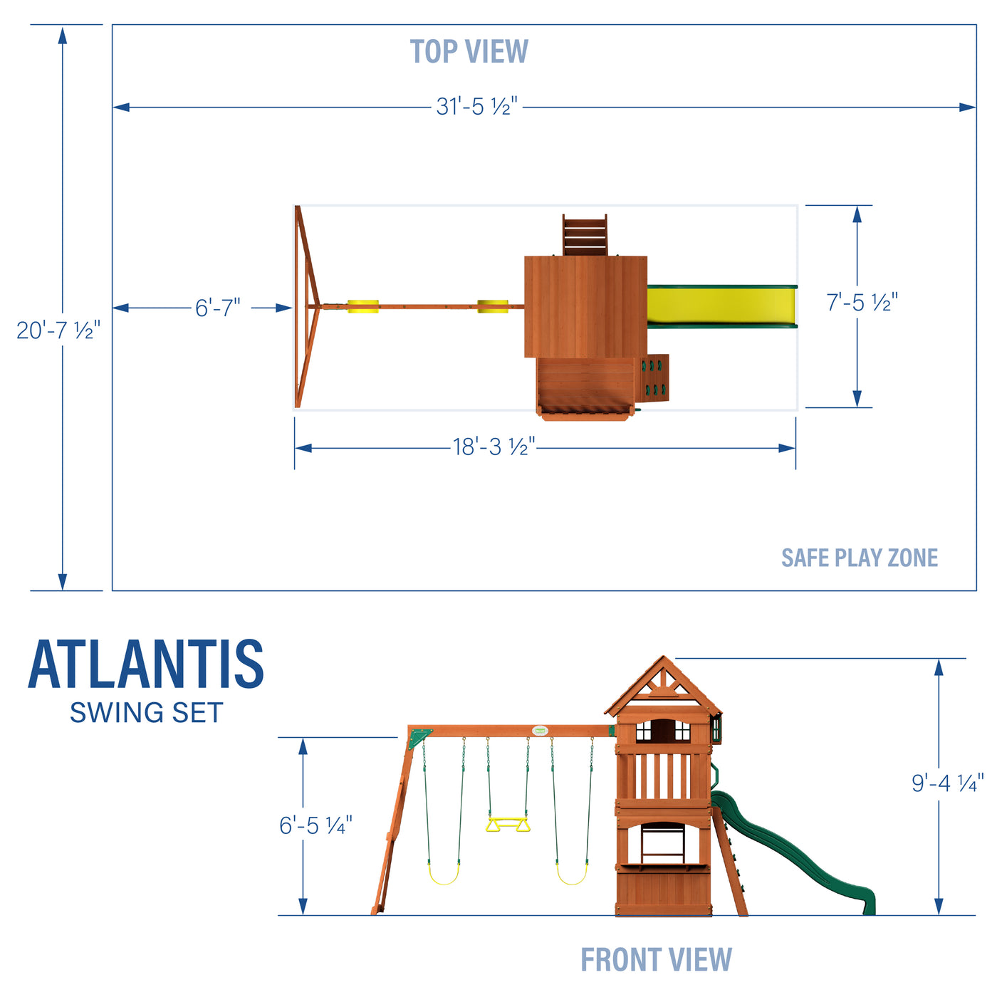 Atlantis Swing Set — product photo 2