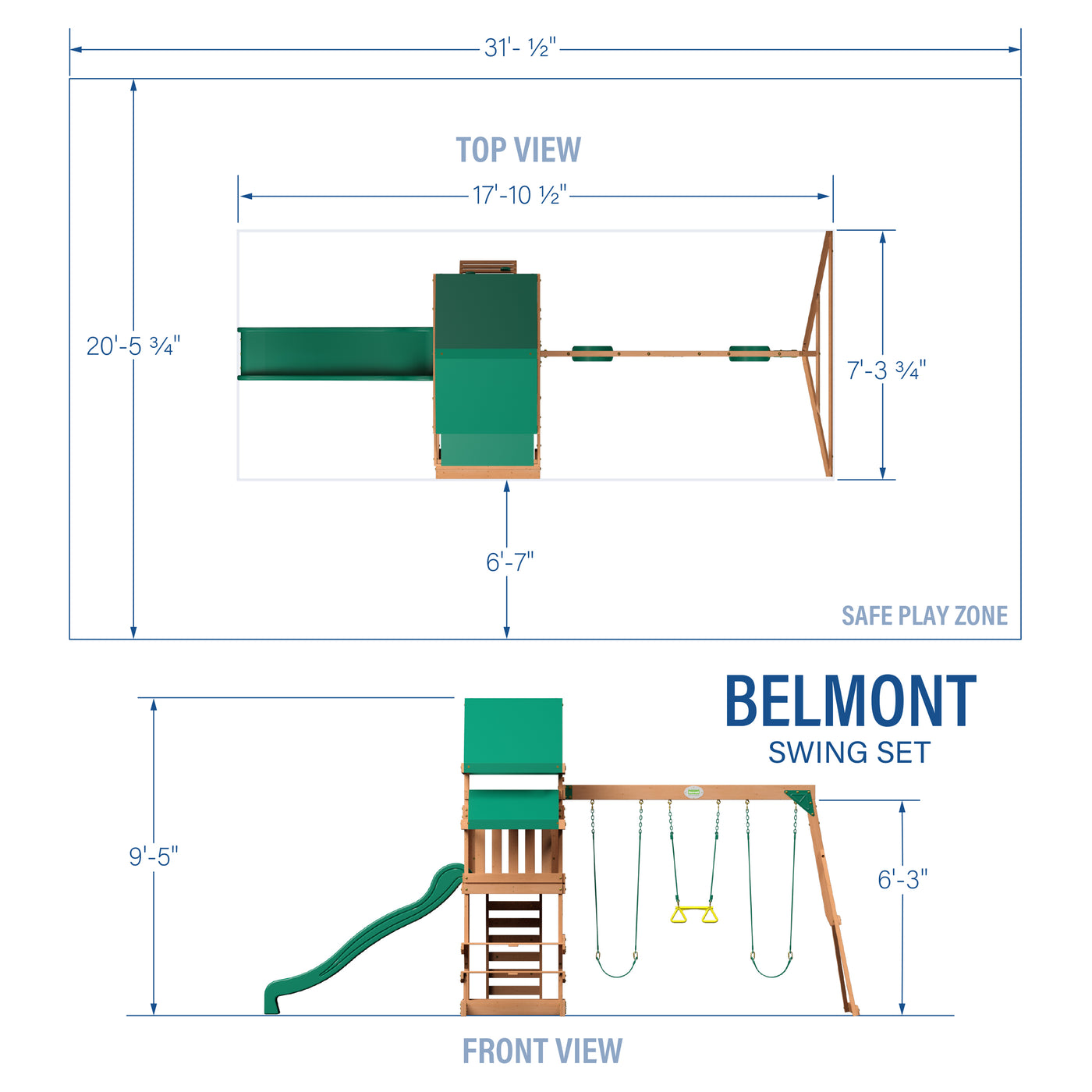 Belmont Swing Set — product photo 2