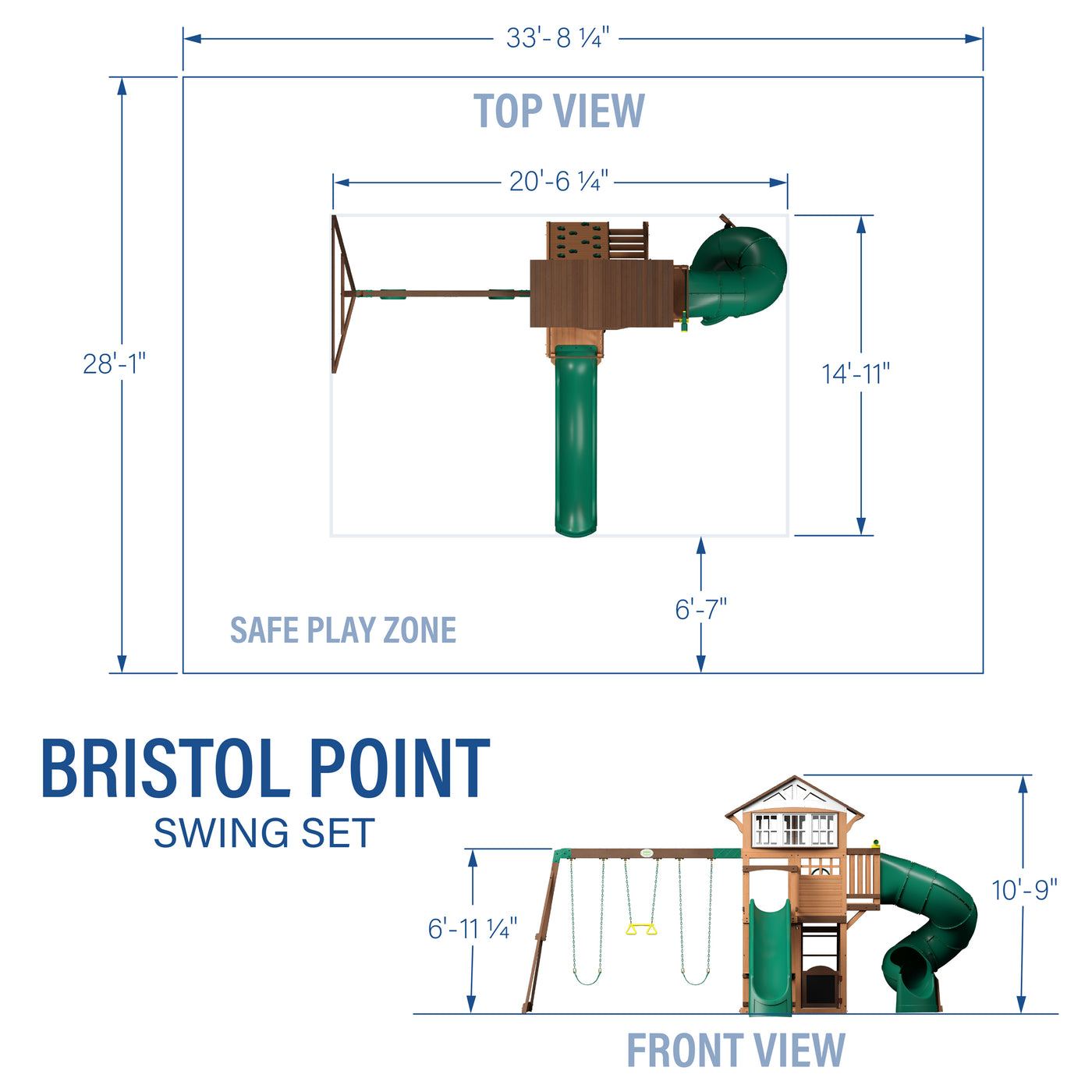 Bristol Point Swing Set — product photo 2