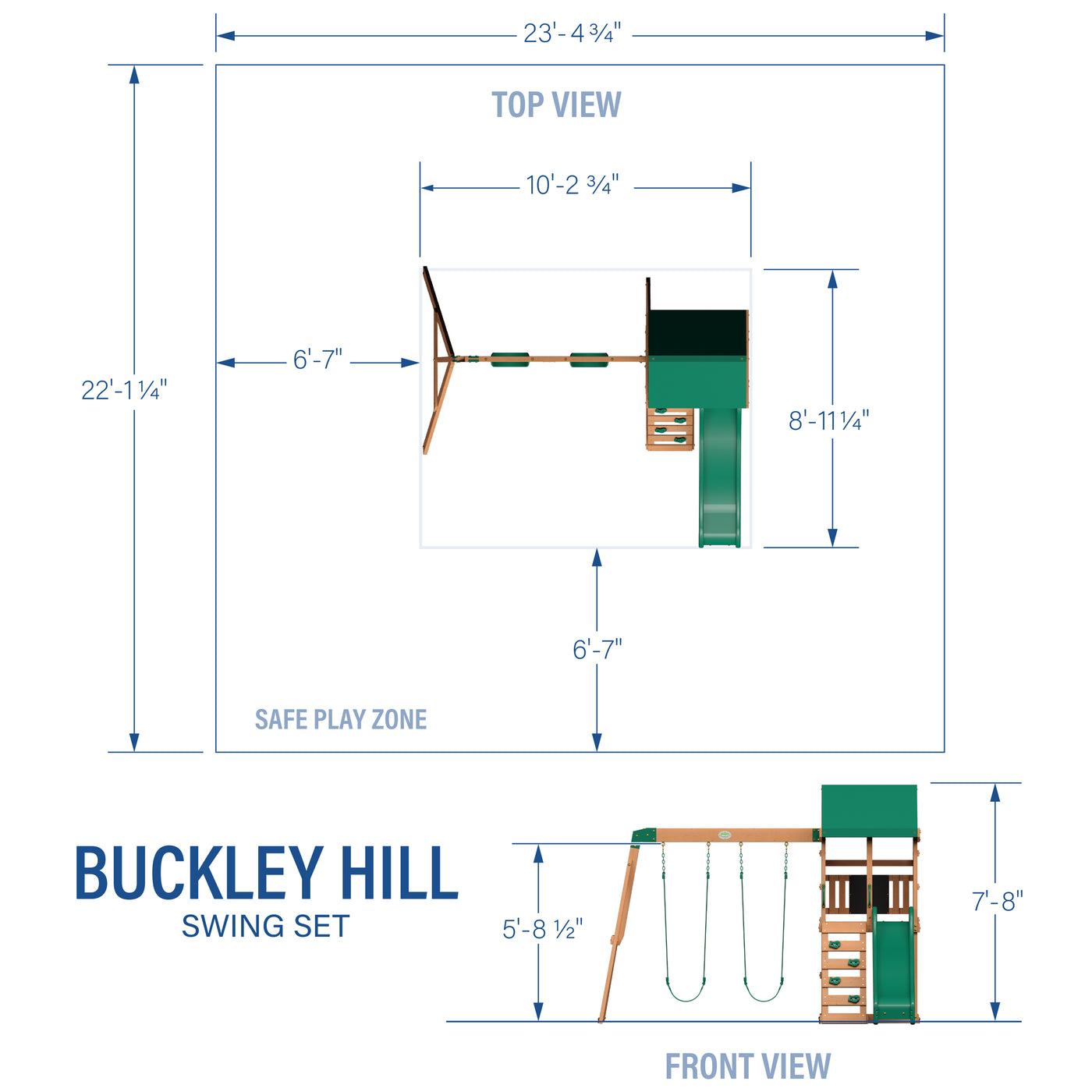 Buckley Hill Swing Set — product photo 2