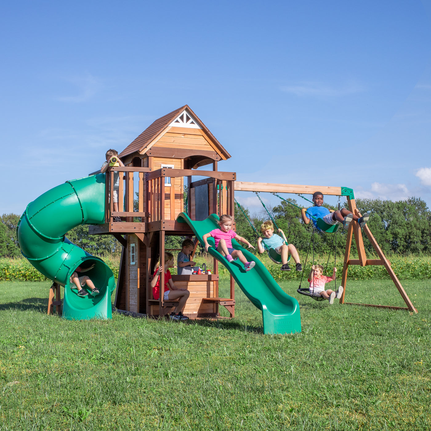 Cedar Cove Swing Set — product photo 1