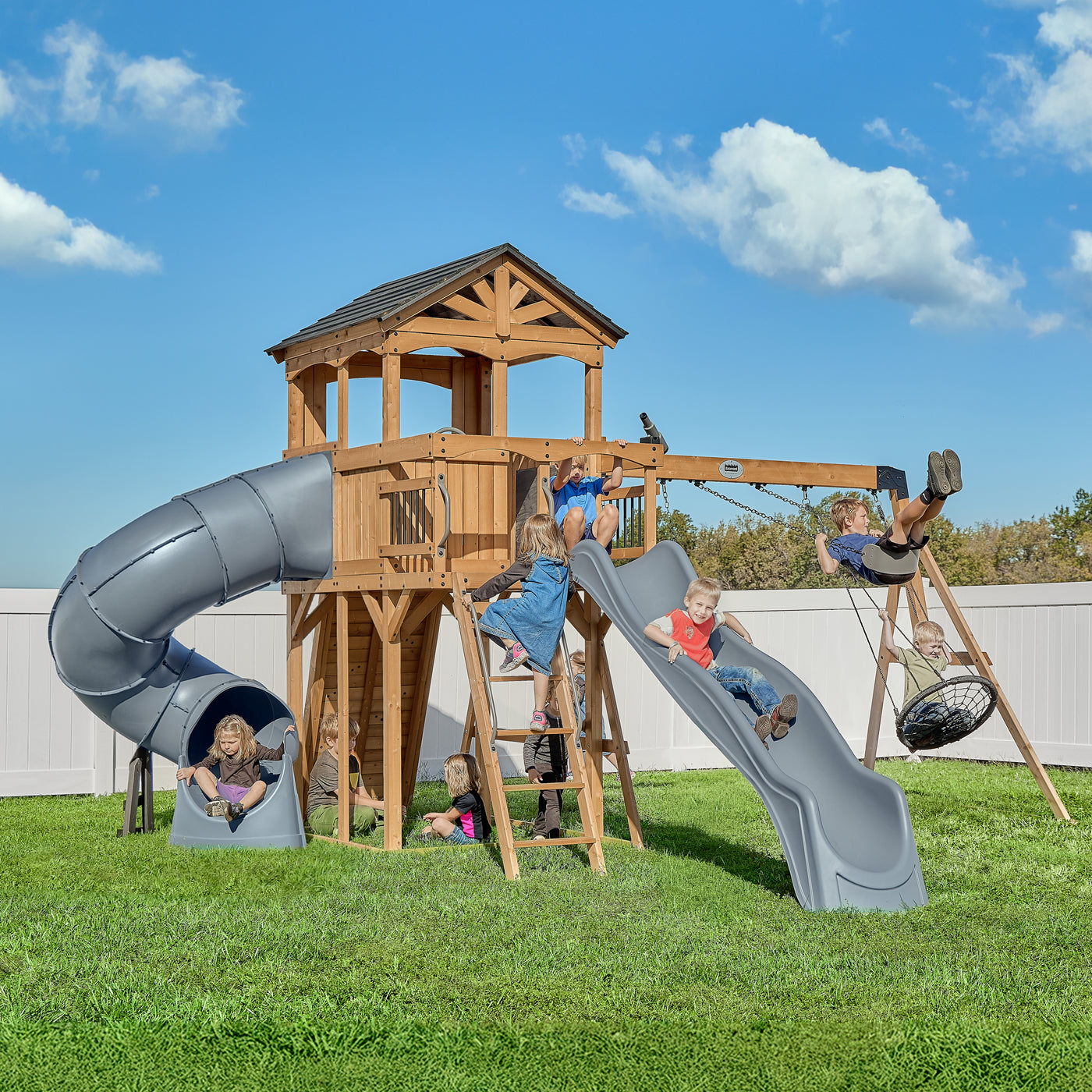 Dover Bay Swing Set with Tube Slide — product photo 1