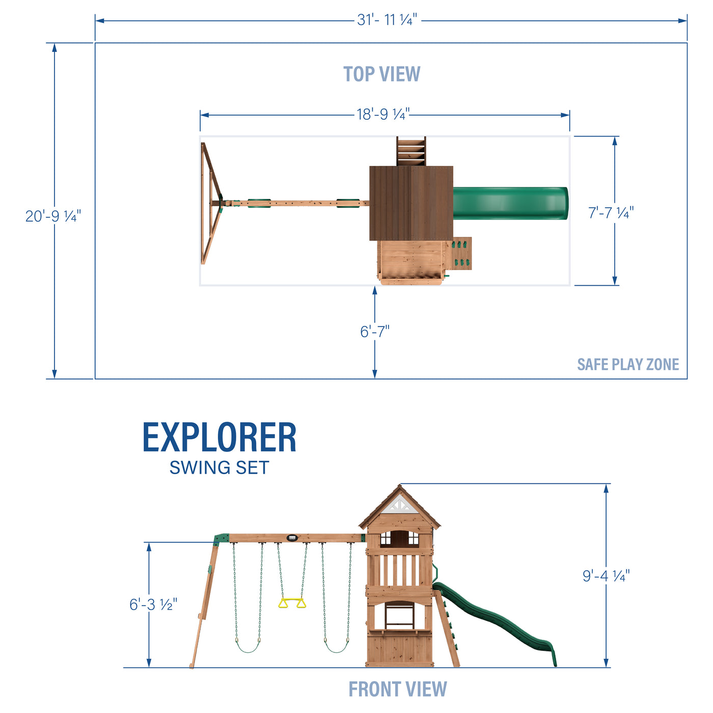 Explorer Swing Set — product photo 2
