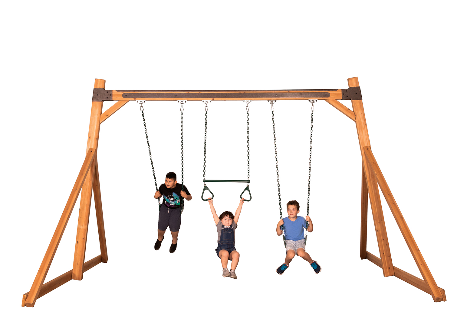 Free-Standing Swing Beam with Belt Swings and Trapeze — product photo 2