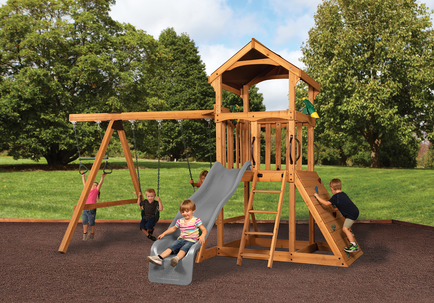Grand Chateau With Gray Slide (4' Deck) — product photo 1