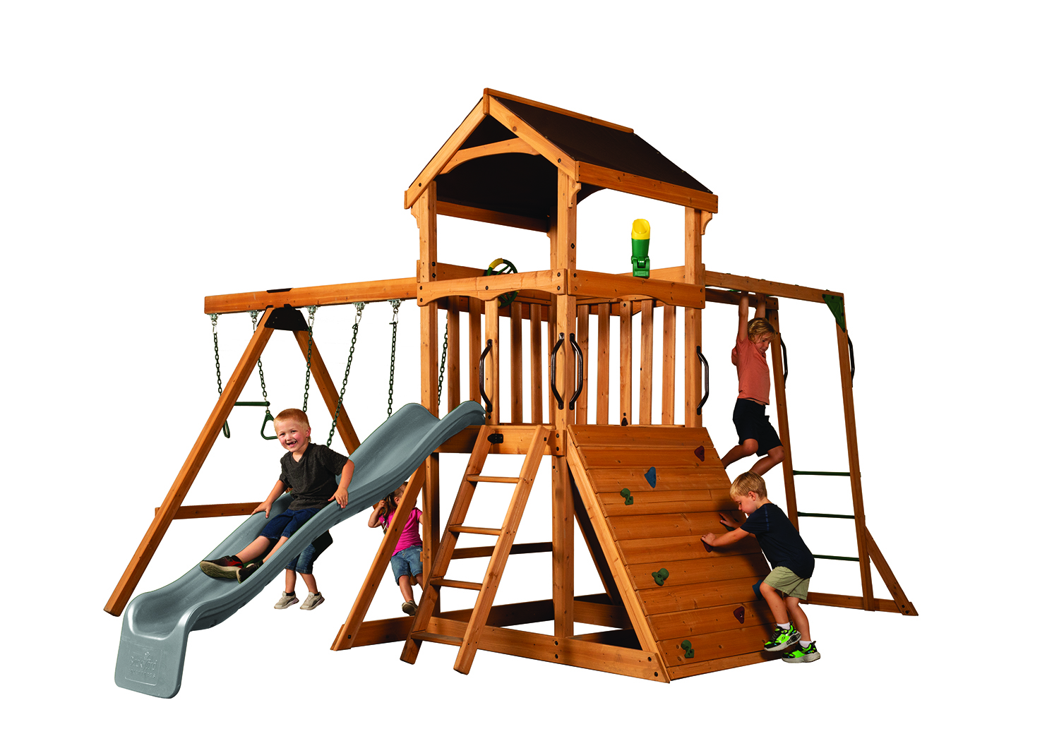 Grand Chateau With Gray Slide & Monkey Bars (4' Deck) — product photo 2
