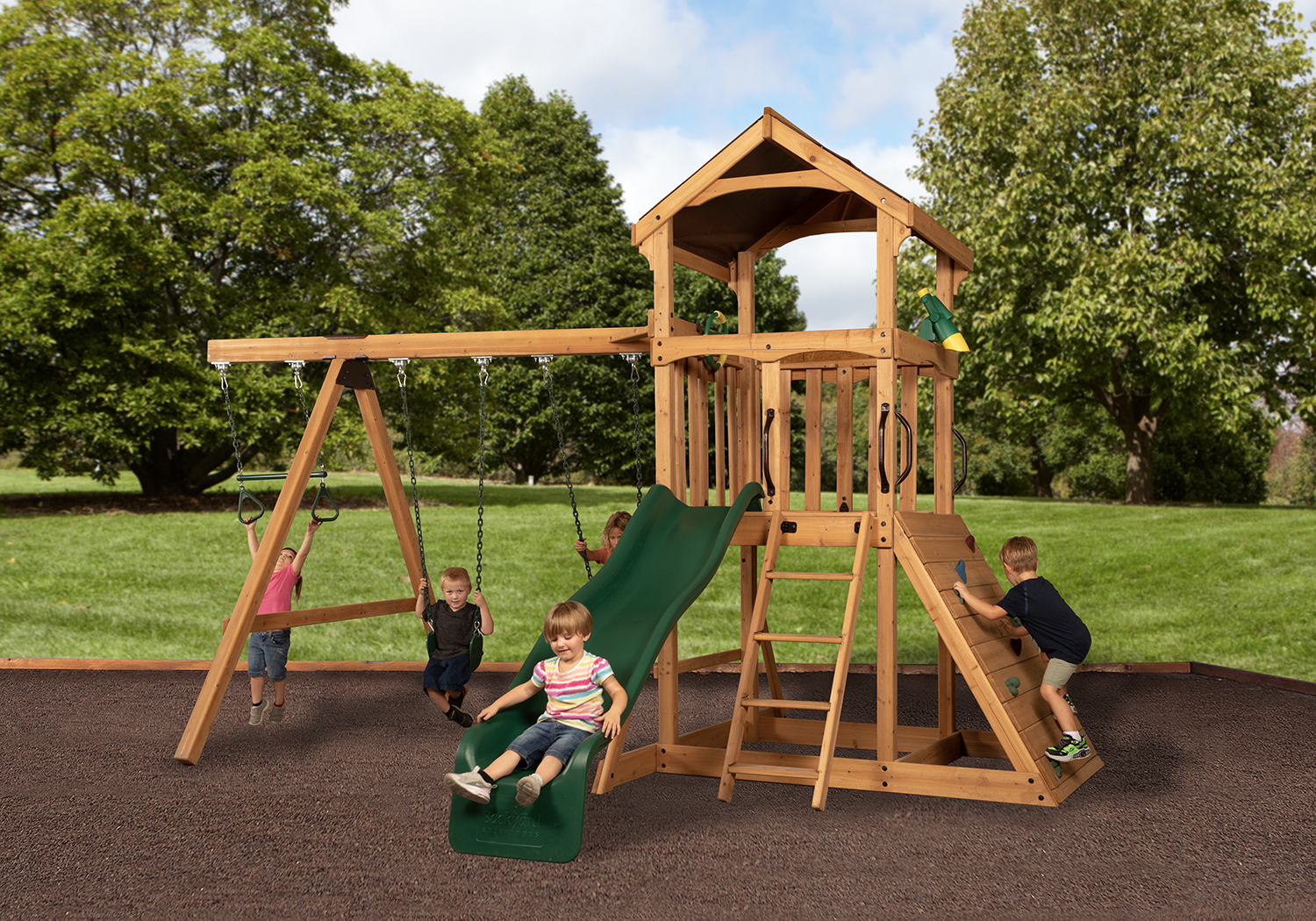 Grand Chateau With Green Slide (4' Deck) — product photo 1