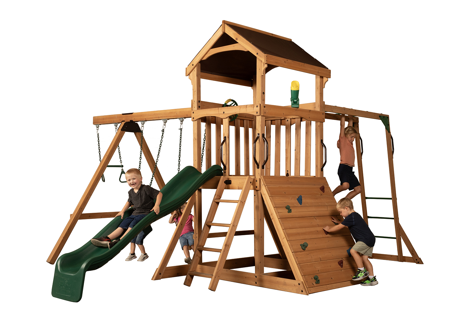 Grand Chateau With Green Slide & Monkey Bars (4' Deck) — product photo 2