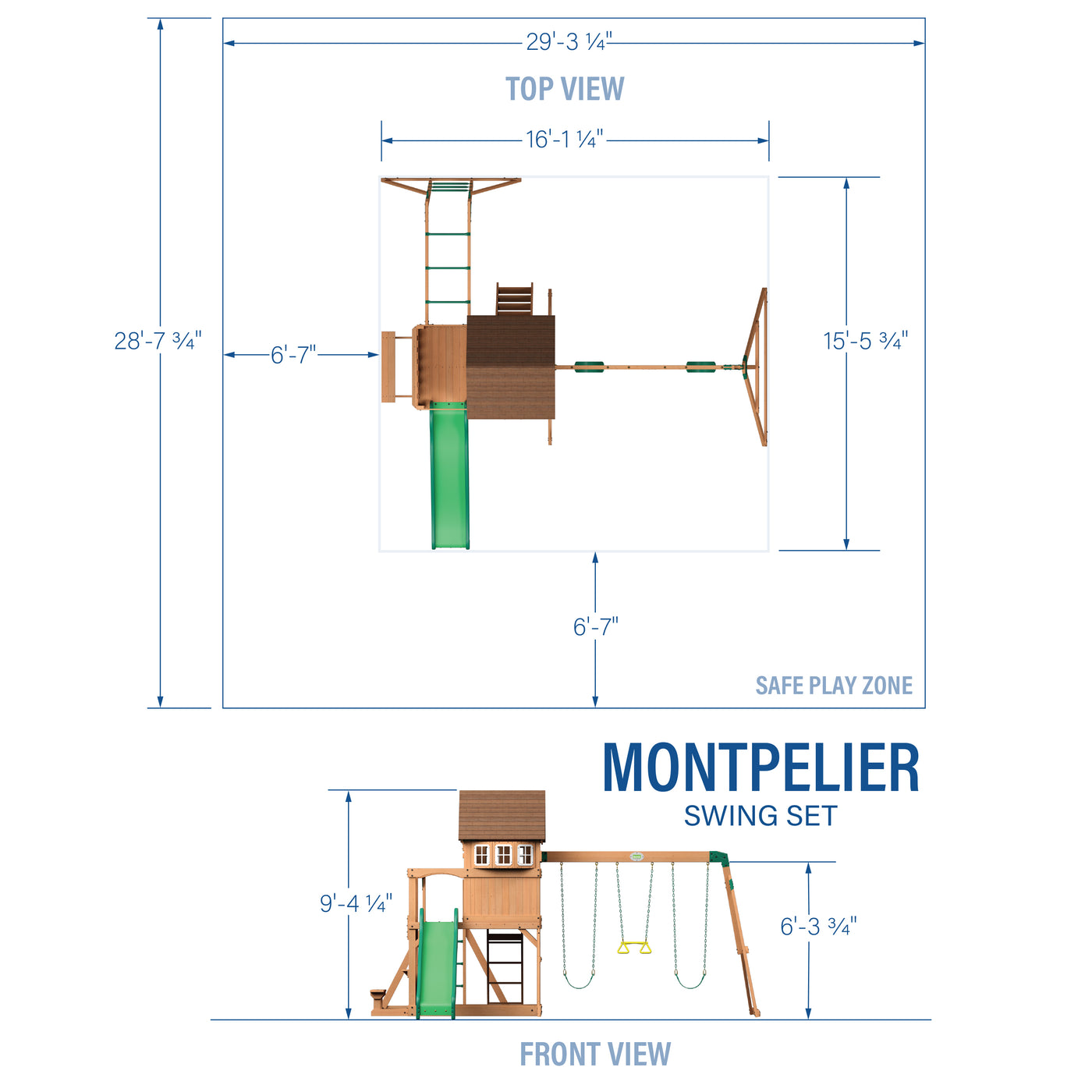Montpelier Swing Set — product photo 2