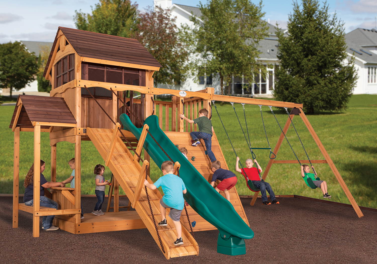 Olympian Outlook XL 2A Swing Set — product photo 1