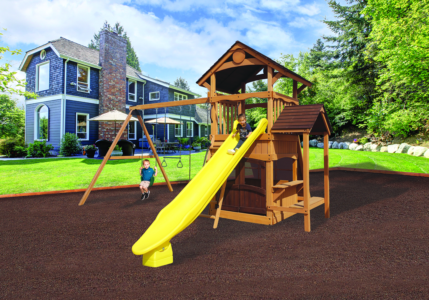 Olympian Outlook XL 2B Swing Set — product photo 1
