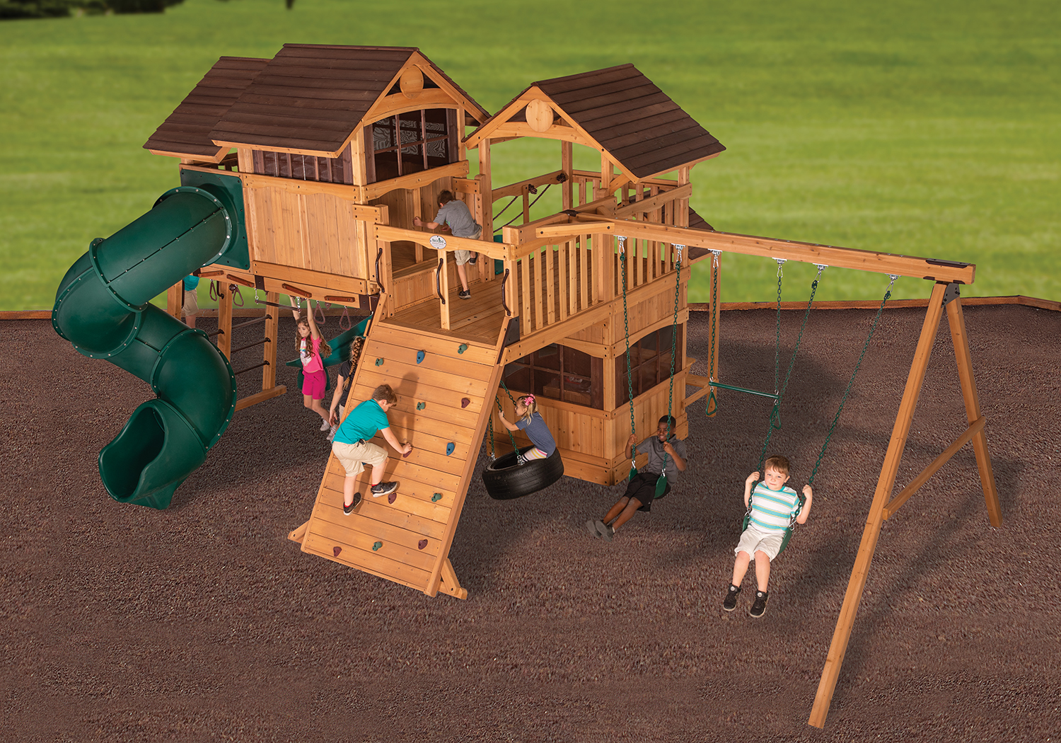 Olympian Outlook XL 5 Swing Set — product photo 1