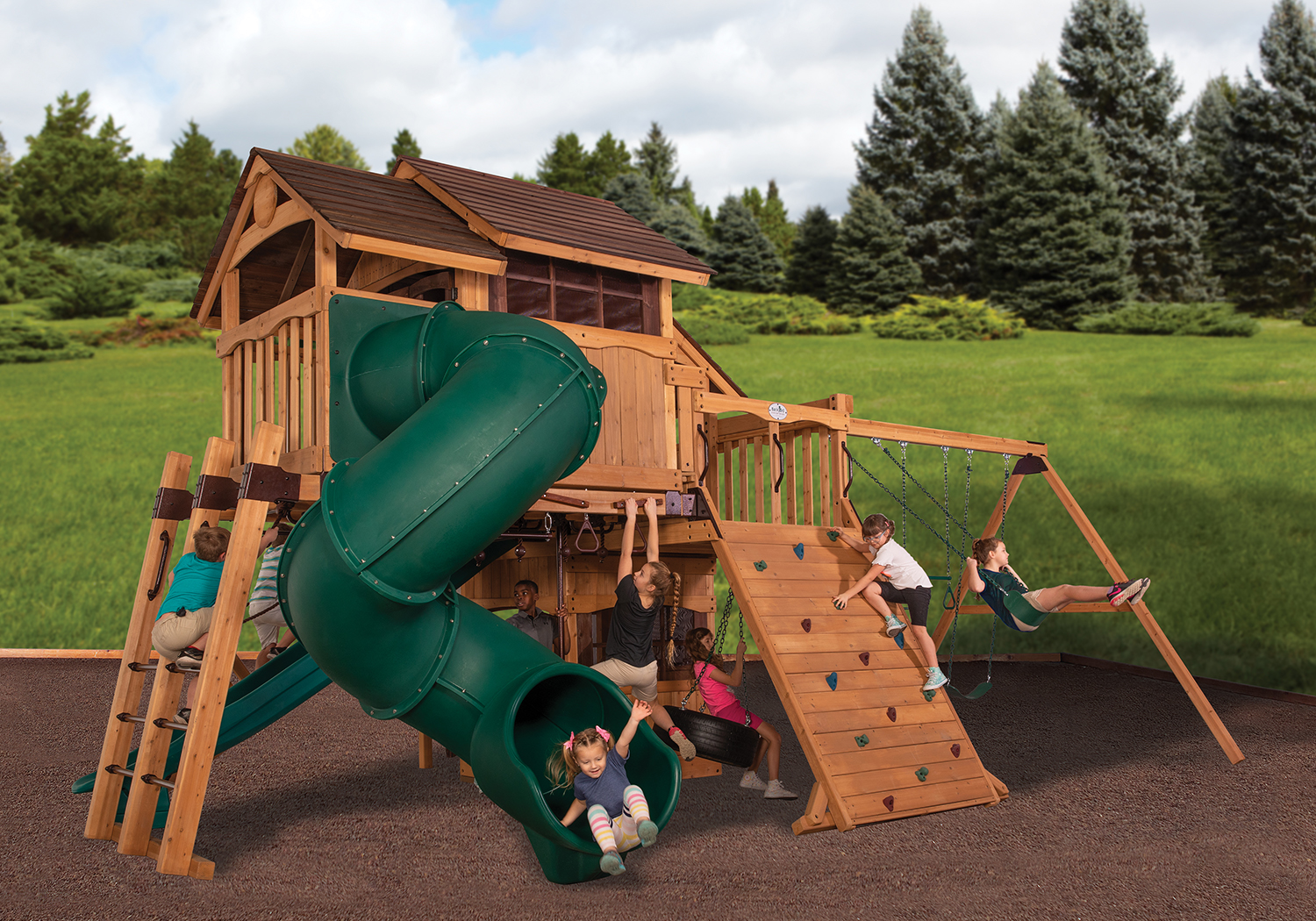 Olympian Outlook XL 5 Swing Set — product photo 5