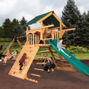 Olympian Peak XL 1 with Tarp Roof Green Playset — product photo 1