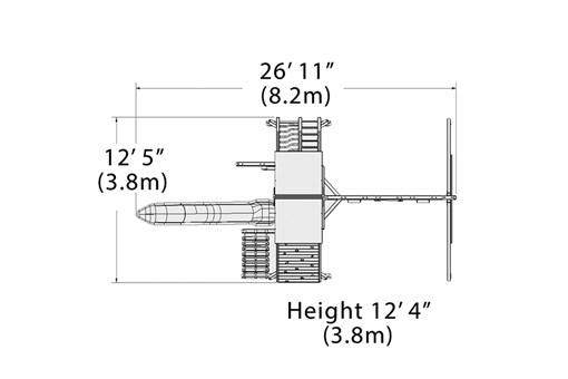 Olympian Summit 1 Playset — dimensions and layout