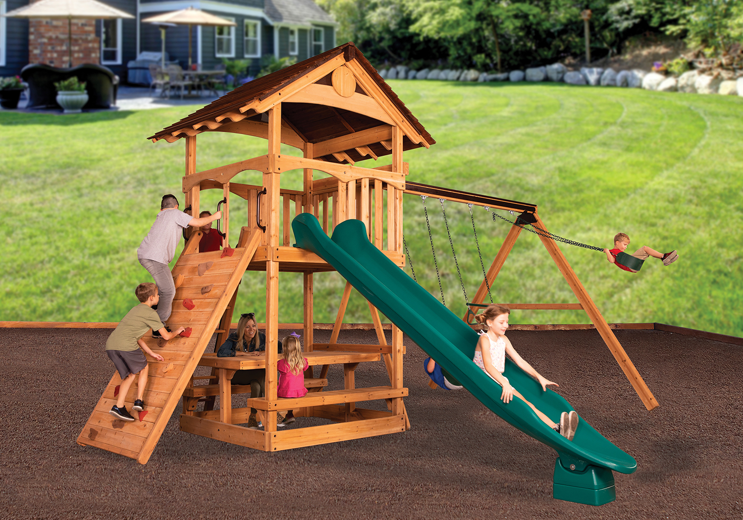 Olympian Treehouse XL 1 Swing Set — product photo 1