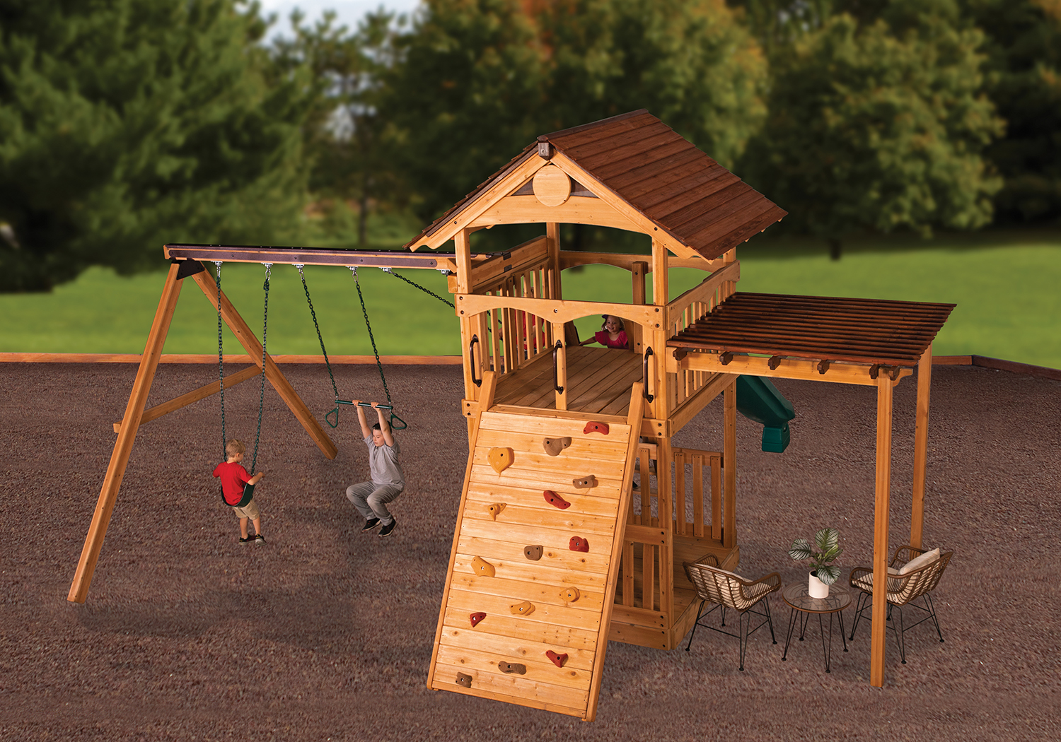 Olympian Treehouse XL 2 Swing Set — product photo 3