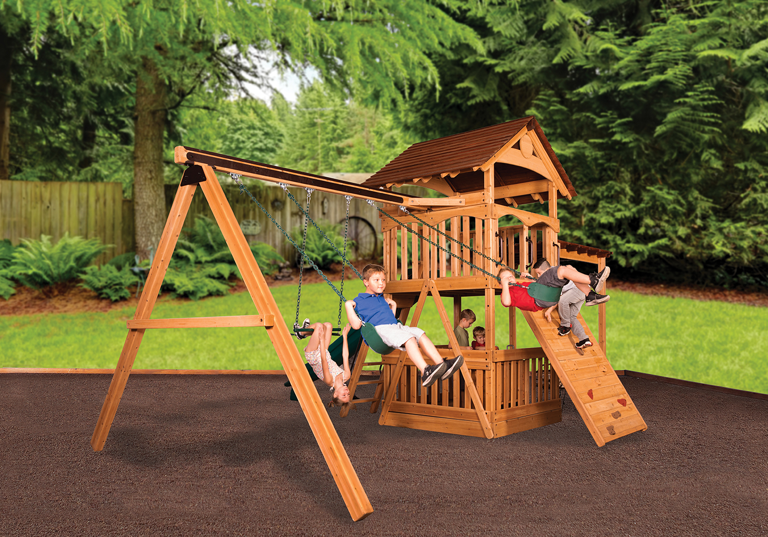 Olympian Treehouse XL 2 Swing Set — product photo 5