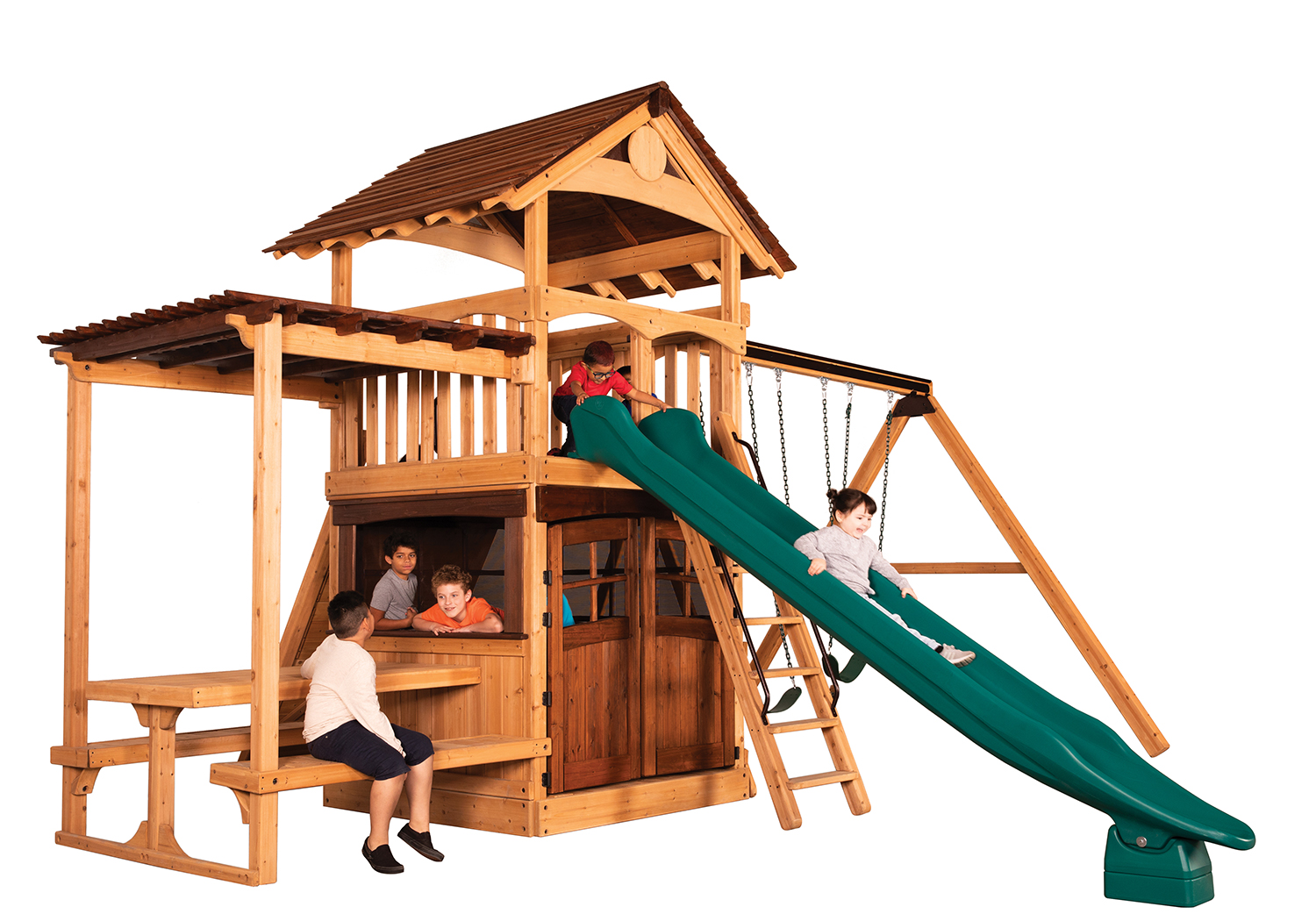 Olympian Treehouse XL 3 Swing Set — product photo 2