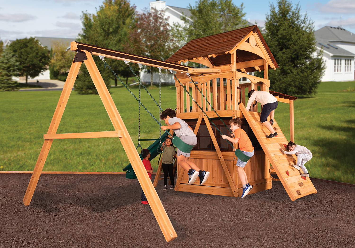 Olympian Treehouse XL 3 Swing Set — product photo 3