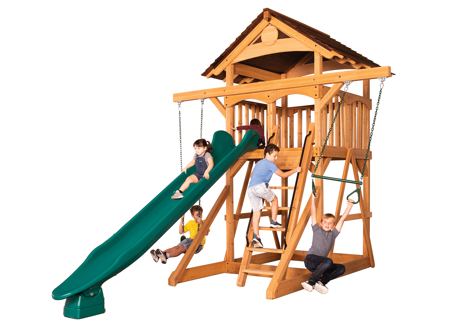 Olympian Treehouse XL Space Saver 1 Swing Set — product photo 2