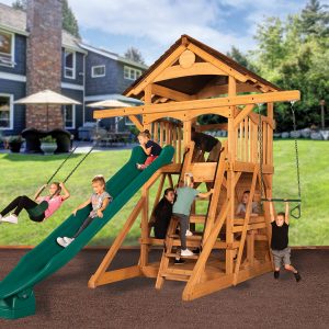 Olympian Treehouse XL Space Saver 2 Swing Set — product photo 1