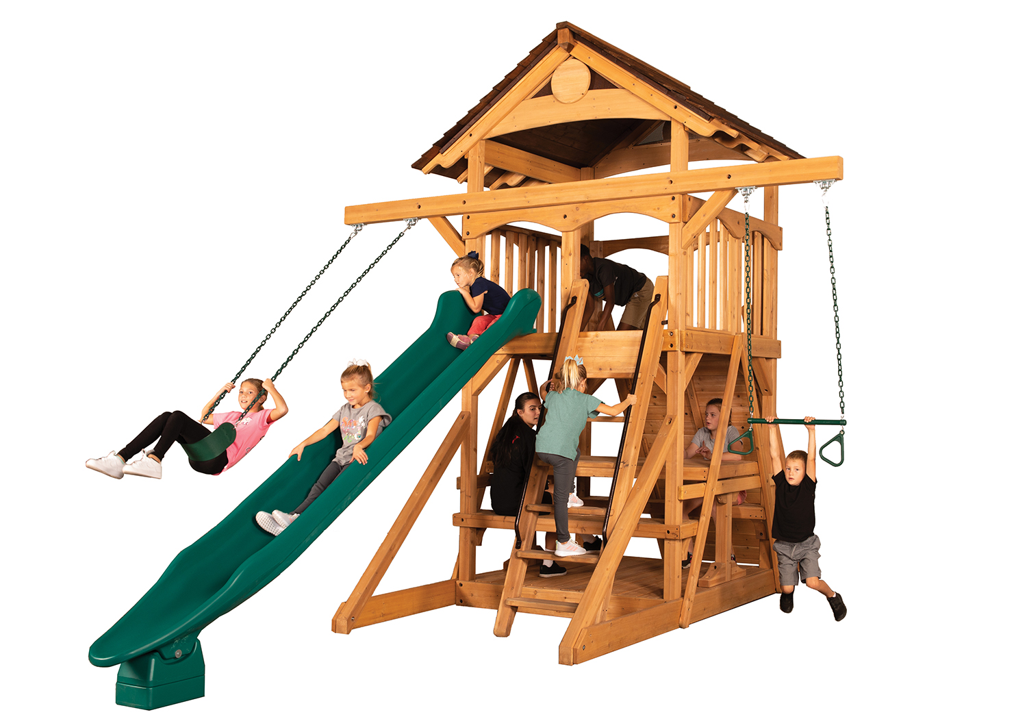 Olympian Treehouse XL Space Saver 2 Swing Set — product photo 2