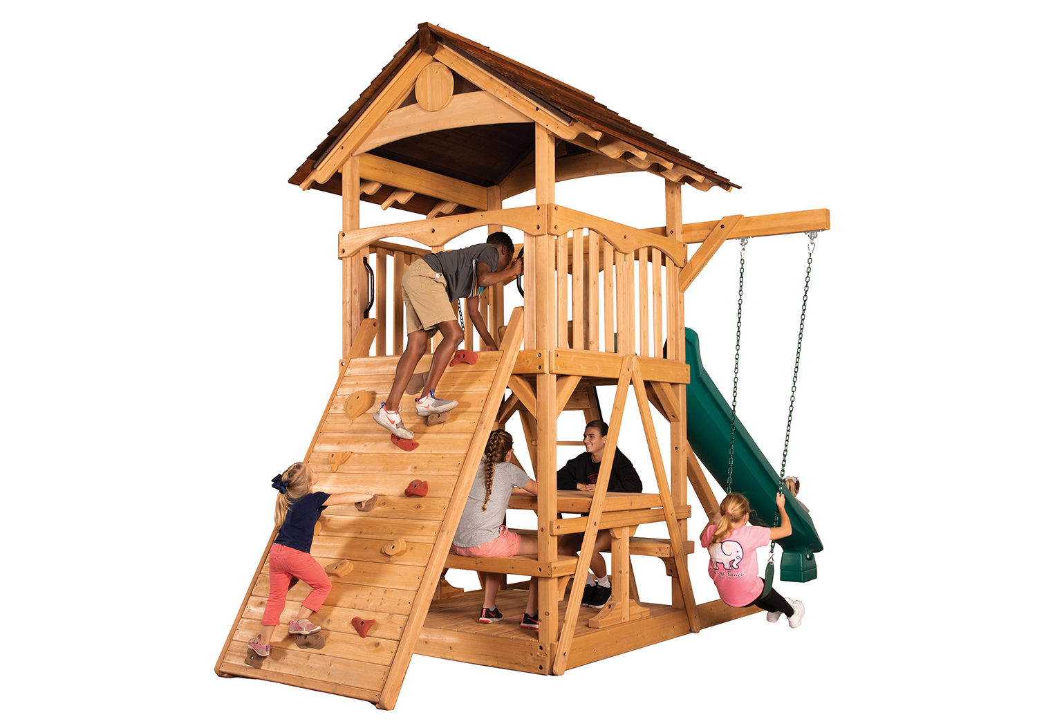 Olympian Treehouse XL Space Saver 2 Swing Set — product photo 4