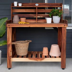Potting Table/Bench/Serving Bar - Acacia Wood — manufacturer photo 1