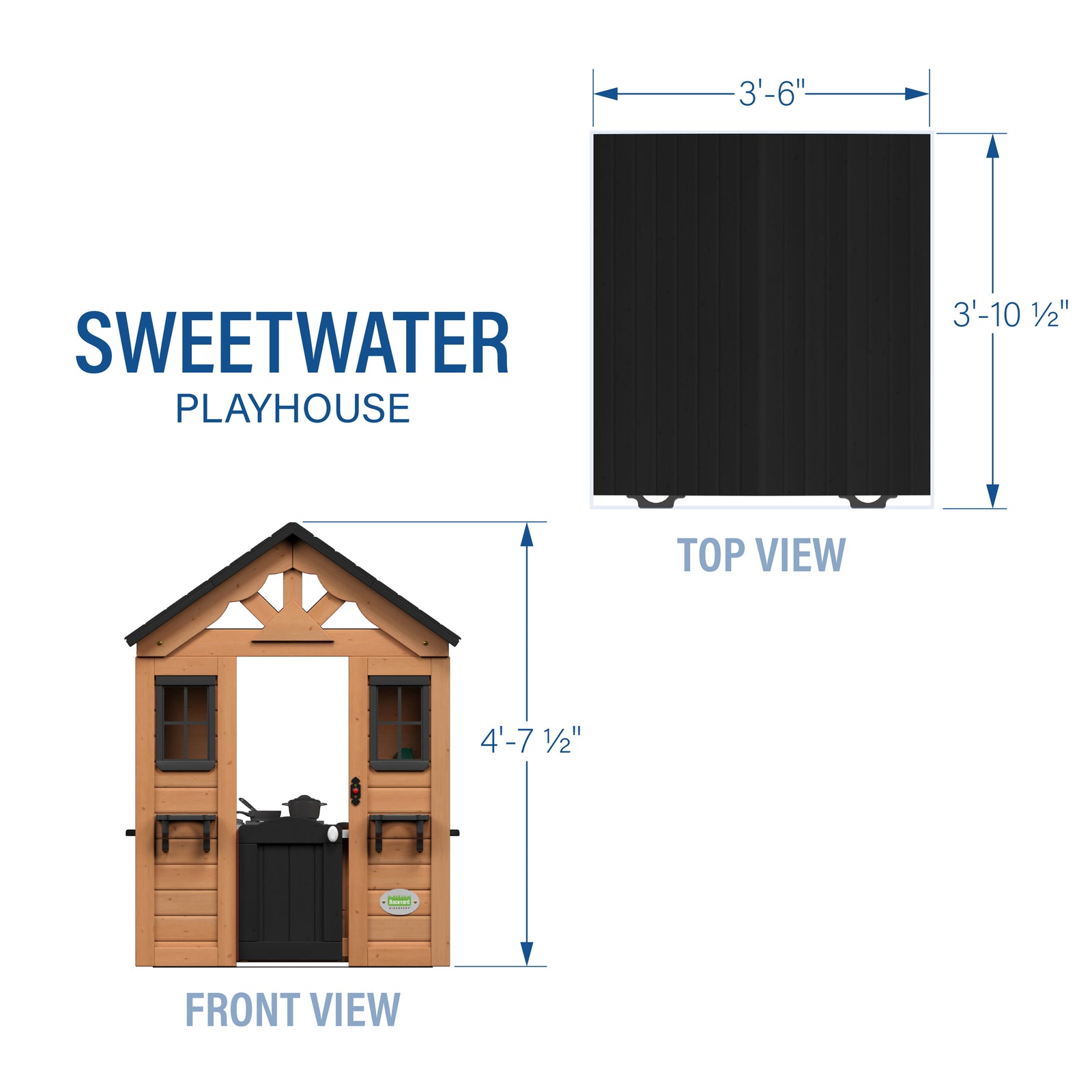 Sweetwater Playhouse — footprint and dimensions