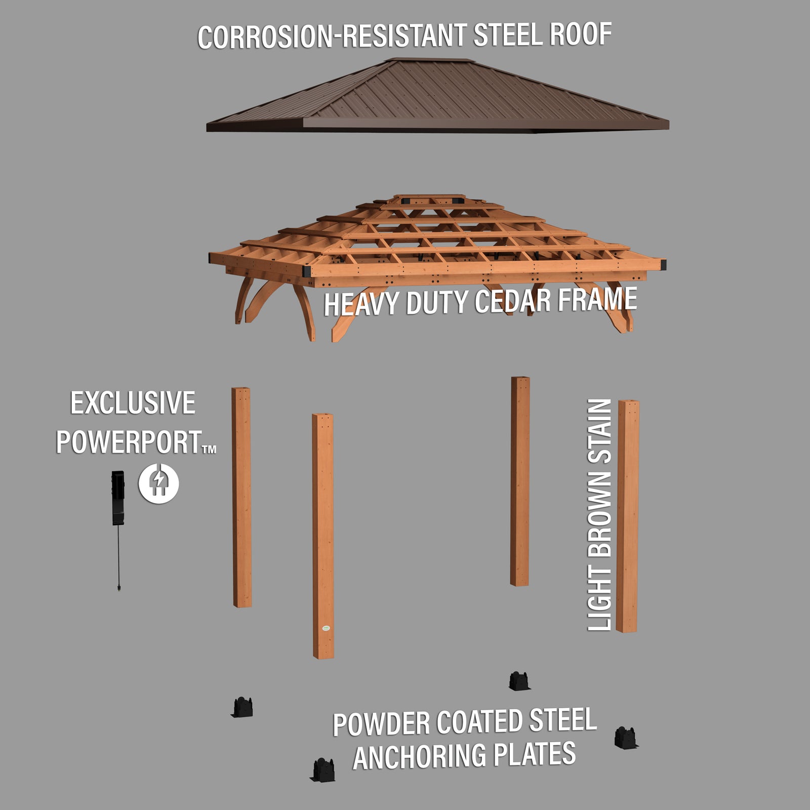 12x10 Barrington Gazebo — manufacturer photo 11