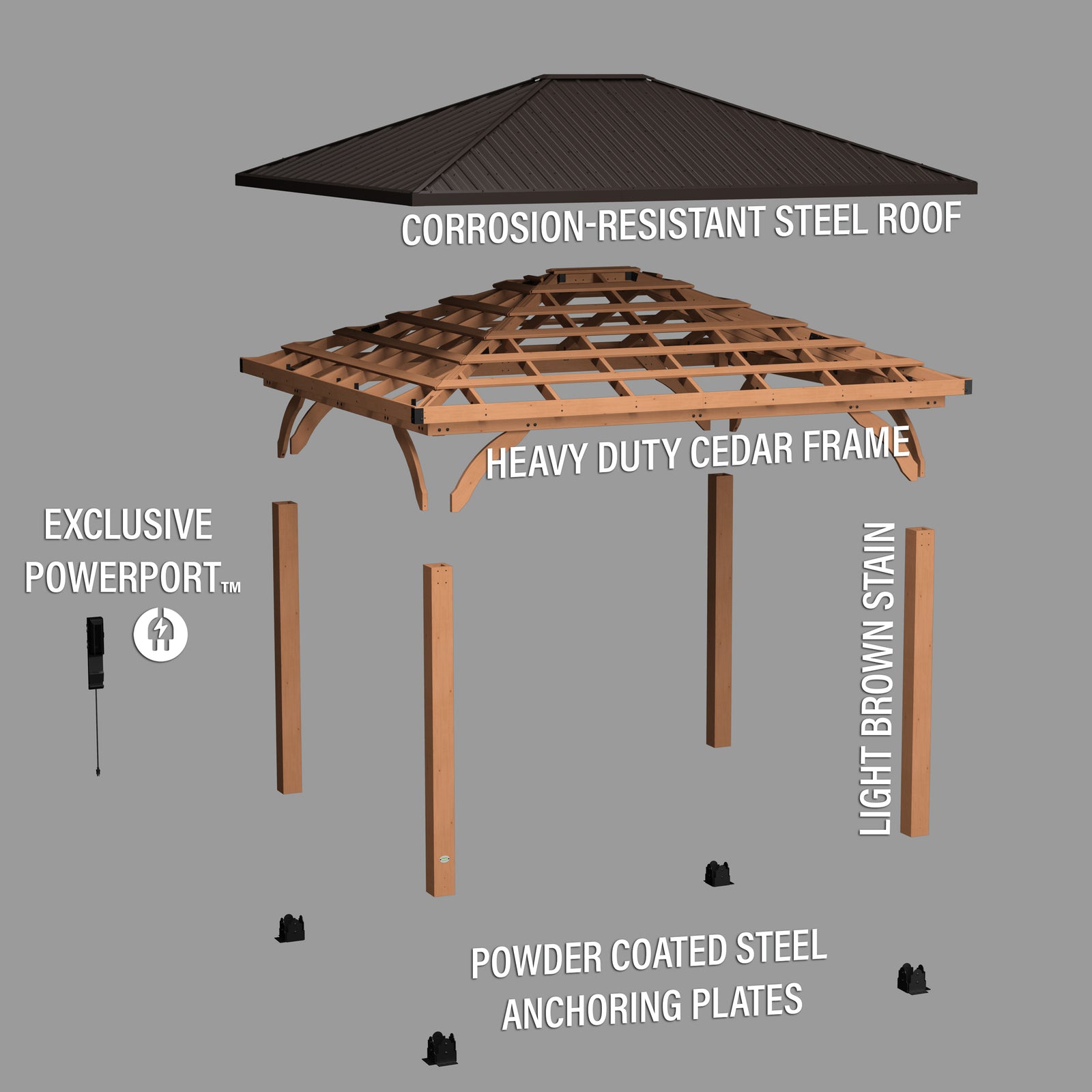 14x12 Barrington Gazebo — manufacturer photo 11