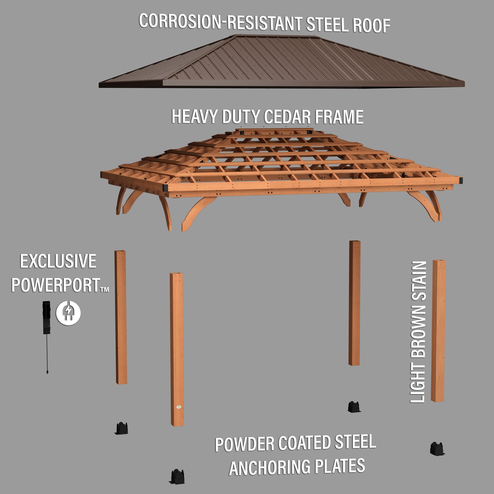 16x12 Barrington Gazebo — manufacturer photo 12