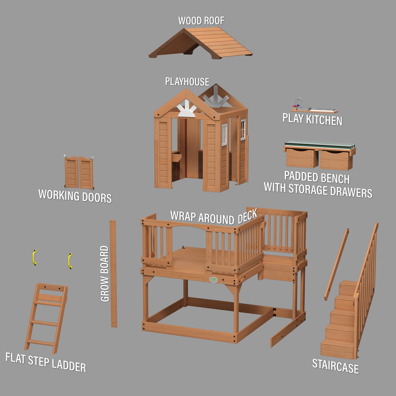 Scenic Heights Wooden Playhouse — manufacturer photo 8