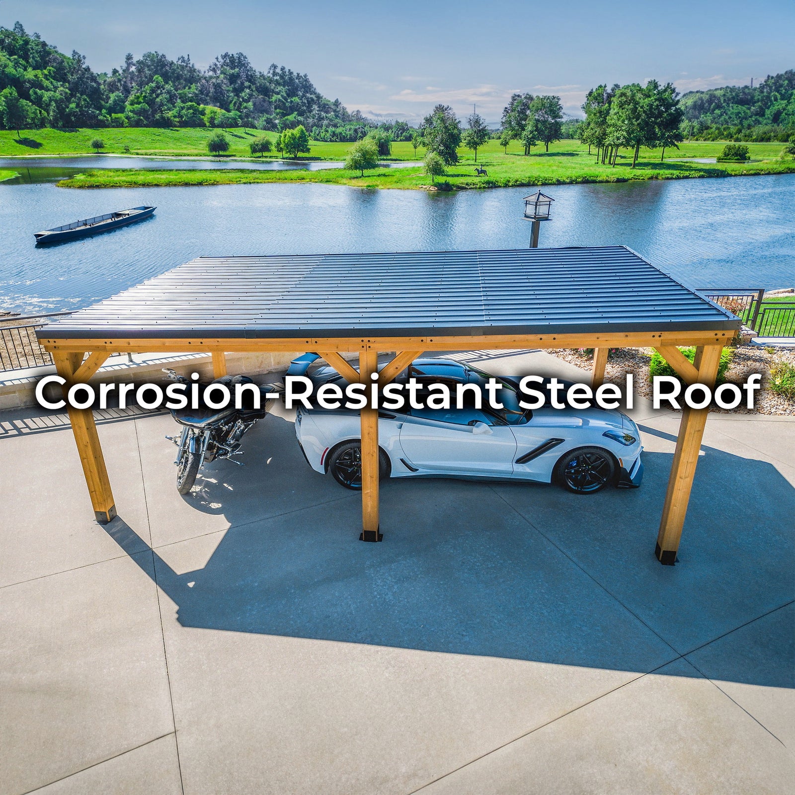 20x12 Kingsport Carport — manufacturer photo 6