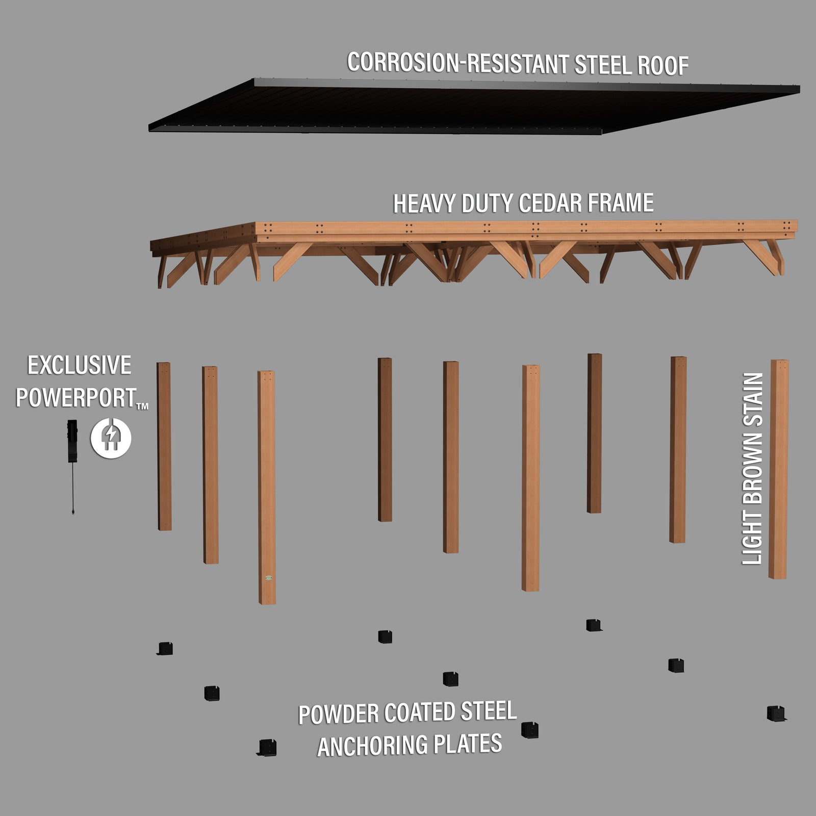 20x20 Kingsport Carport — manufacturer photo 14