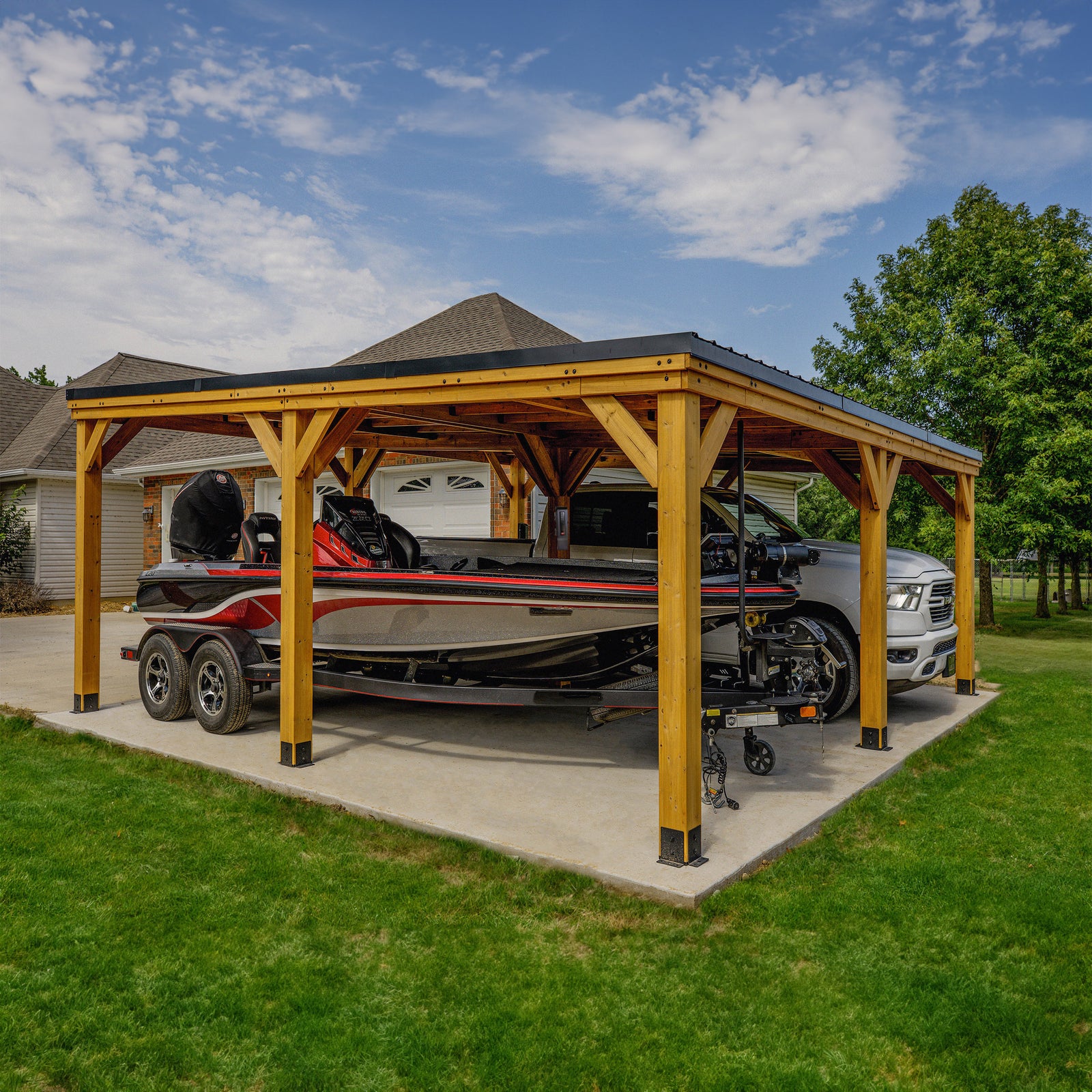 20x20 Kingsport Carport — manufacturer photo 1