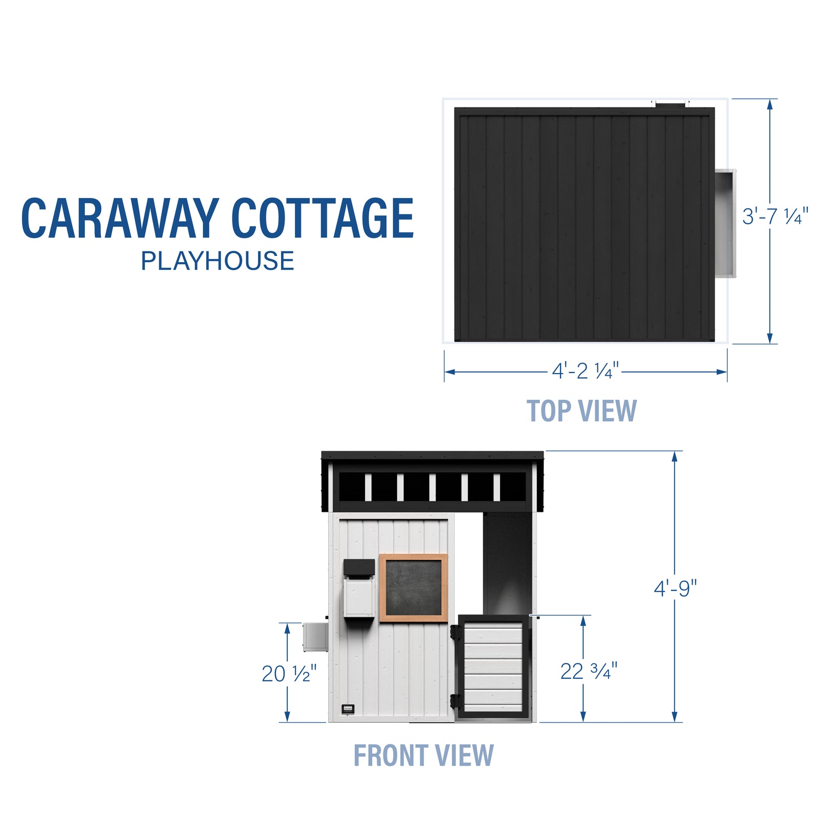 Caraway Cottage - White — footprint and dimensions