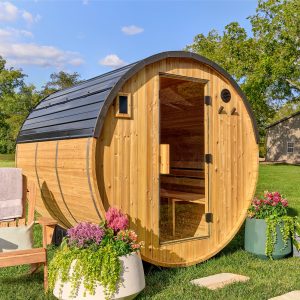 Paxton Outdoor Barrel Sauna 4-6 Person — manufacturer photo 1