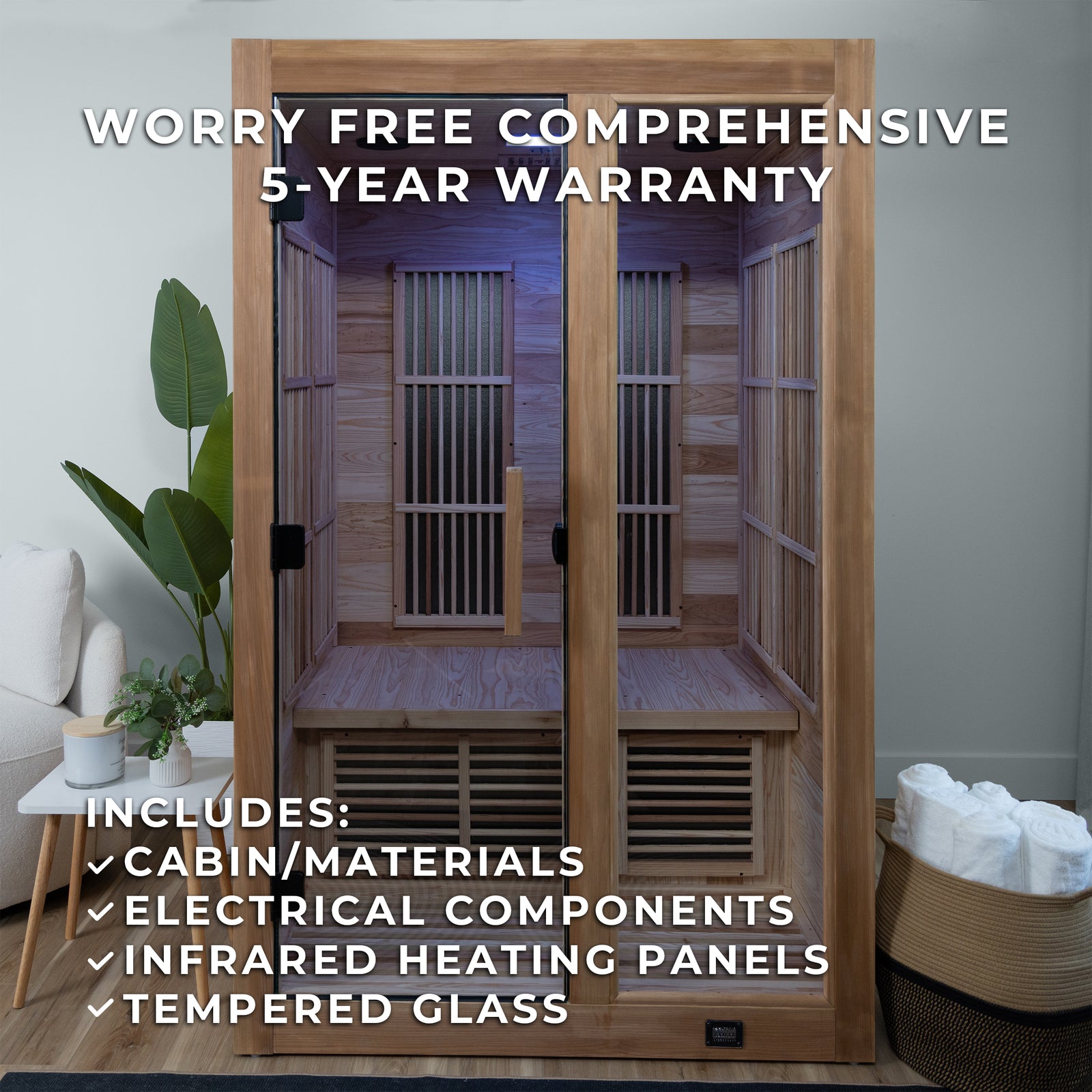 Rylan Indoor Infrared Sauna 2 Person — manufacturer photo 3