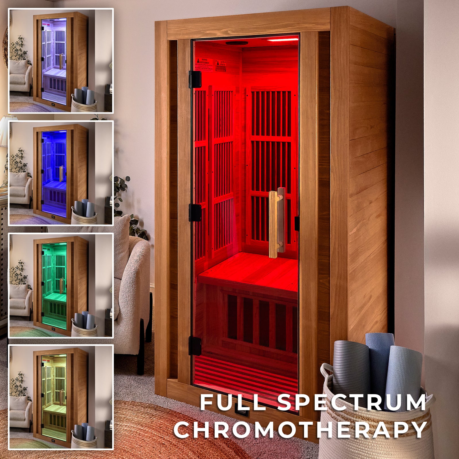 Rylan Indoor Infrared Sauna 1 Person — manufacturer photo 10
