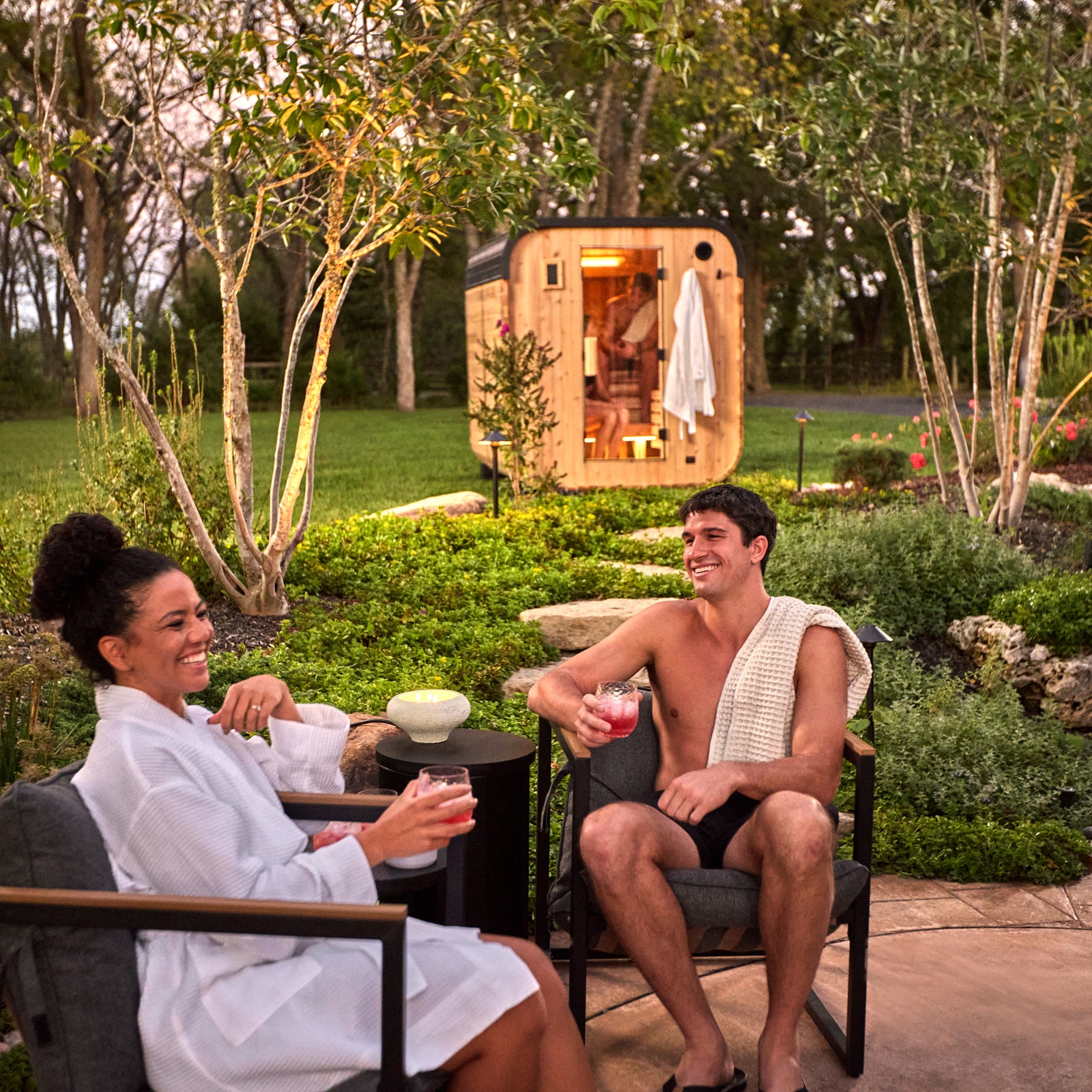 Lennon Outdoor Cube Sauna 4-6 Person — manufacturer photo 12