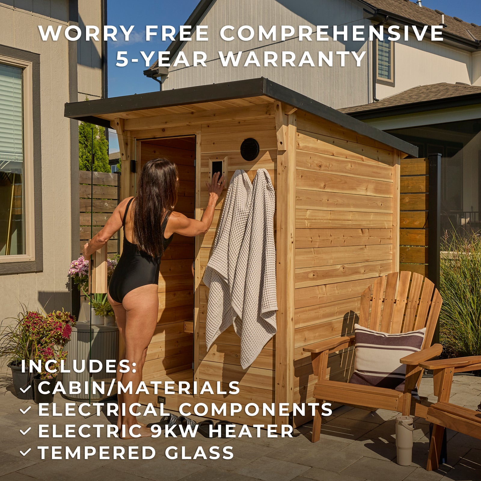 Henley Outdoor Cabin Sauna 2-4 Person — manufacturer photo 3