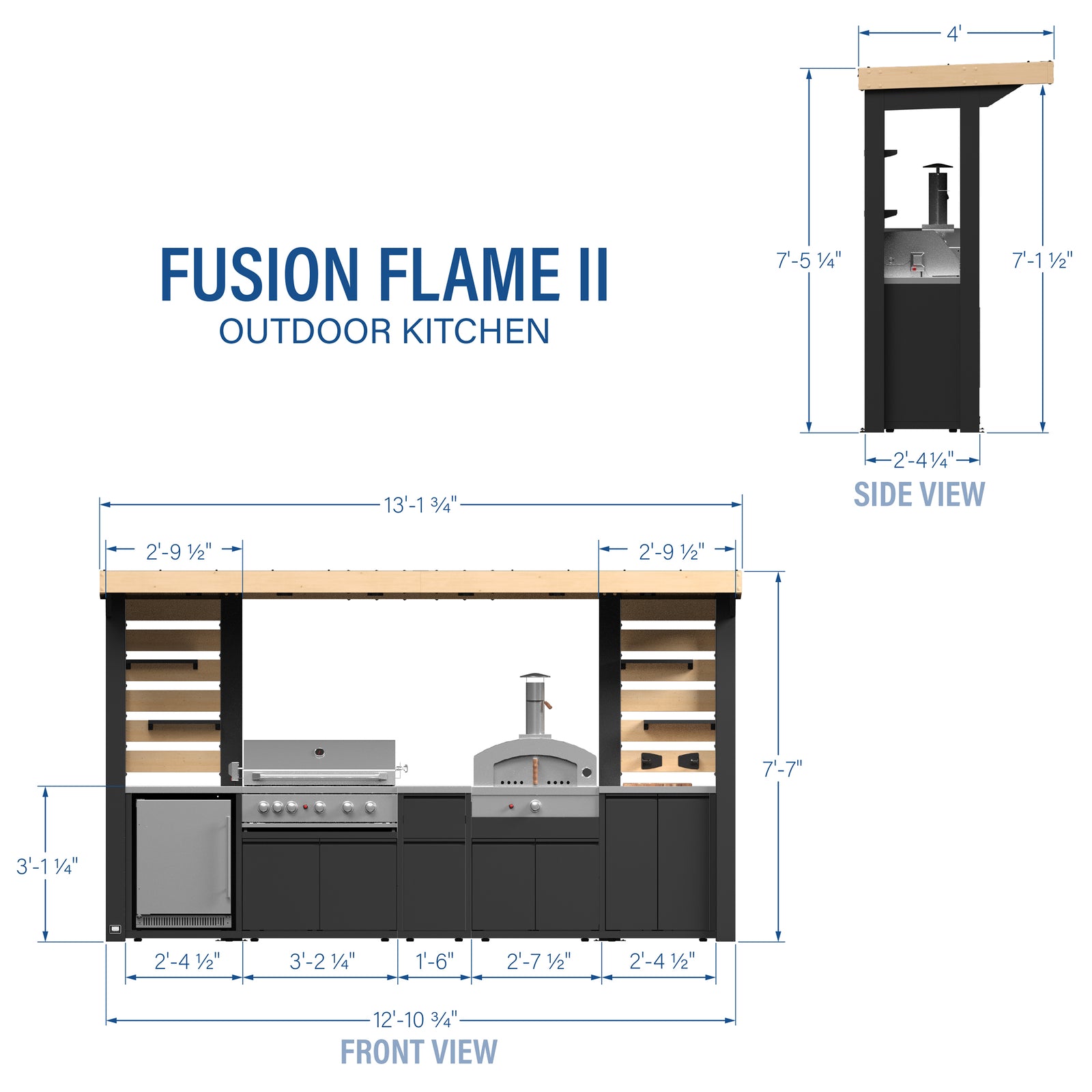 Fusion Flame 2 Outdoor Kitchen — manufacturer photo 2