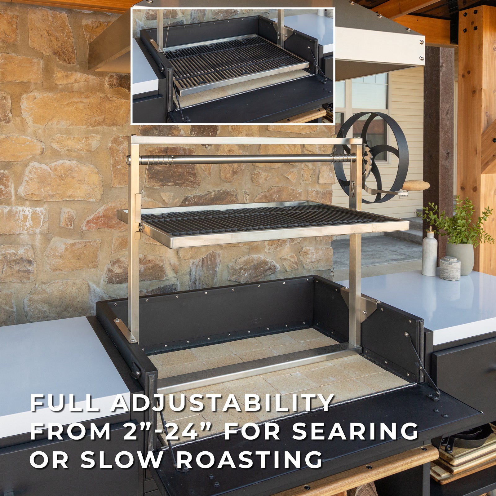 Timber Rock Outdoor Argentine Grill Cook Station — manufacturer photo 5