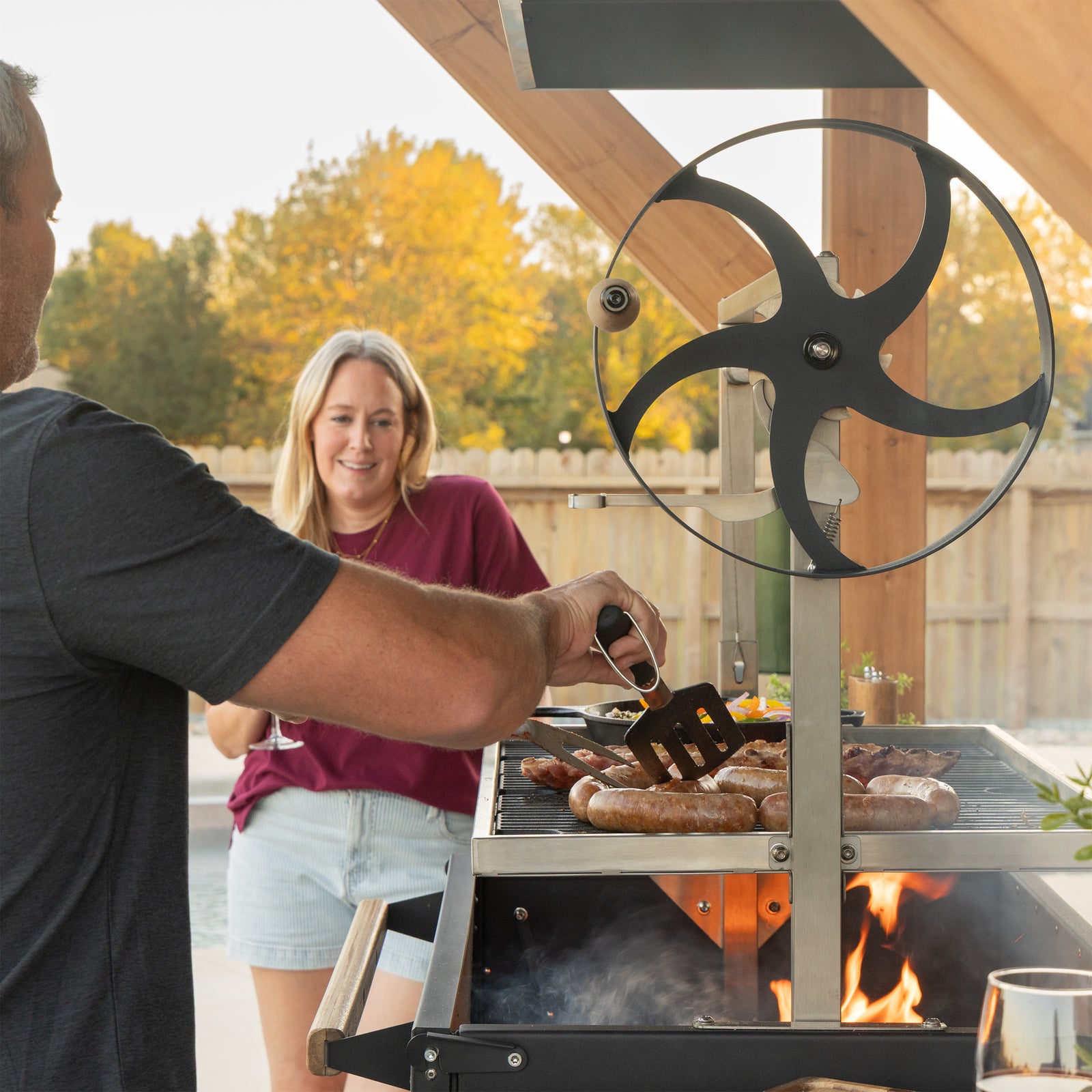 Timber Rock Outdoor Argentine Grill Cook Station — manufacturer photo 19