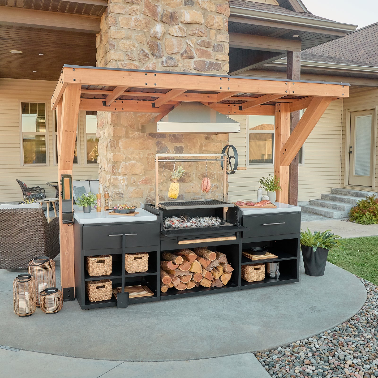 Timber Rock Outdoor Argentine Grill Cook Station — manufacturer photo 4